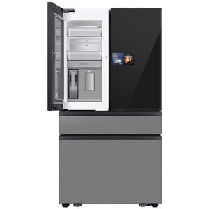 Samsung Bespoke 36 in. 22.5 cu. ft. Smart Counter Depth 4-Door French Door Refrigerator with AI Home, Beverage Center & Internal Water Autofill Pitcher - Charcoal Glass & Stainless Steel, , hires