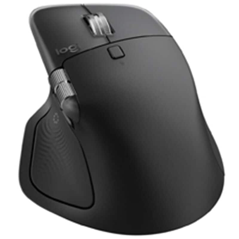 Logitech MX Master 4 Wireless Ergonomic Bluetooth & USB Mouse Wireless Mouse - Black, , hires