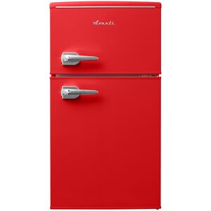 Avanti 18 in. 3 cu. ft. Mini Fridge with Top Freezer - Red, Red, hires