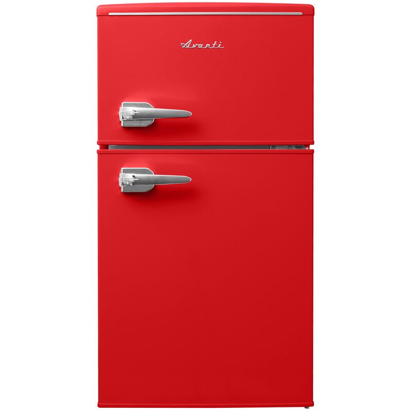 Avanti 18 in. 3 cu. ft. Mini Fridge with Top Freezer - Red, Red, hires