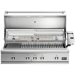 DCS Series 9 48 in. 3-Burner Built-In Natural Gas Grill with Rotisserie, Sear Burner & Smoke Box - Stainless Steel, , hires