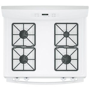 GE 30 in. 4.8 cu. ft. Oven Freestanding Gas Range with 4 Sealed Burners - White, White, hires