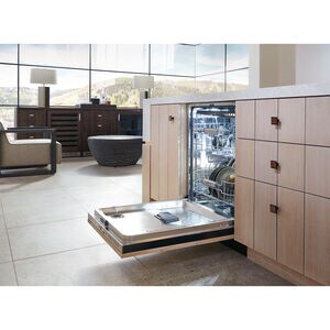 Monogram 24 in. Top Control Flush-Mount Smart Dishwasher with 42 dBa Sound Level, 3rd-Rack & Max Dry system - Custom Panel Ready, , hires