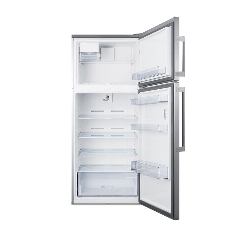 Summit 28 in. 12.6 cu. ft. Counter Depth Top Freezer Refrigerator - Stainless Steel, , hires