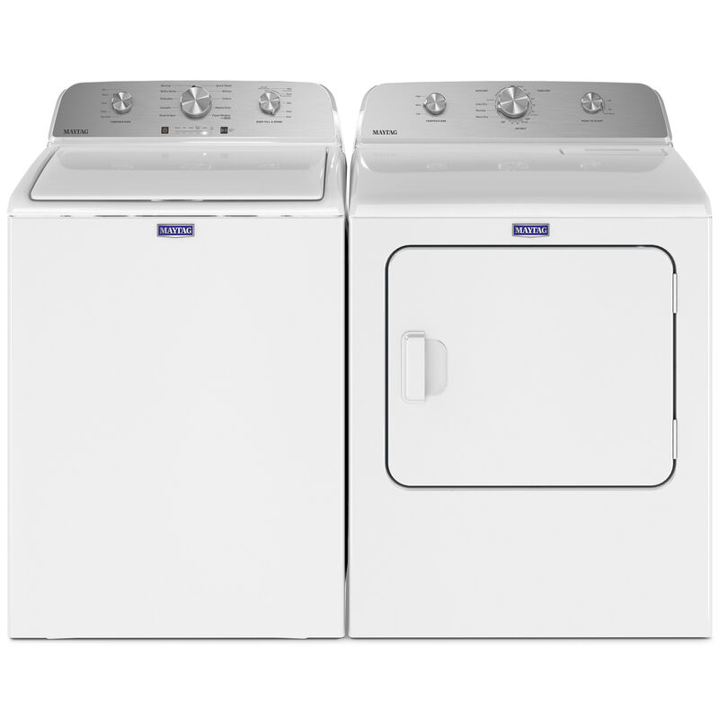 Maytag 29 in. 7.0 cu. ft. Front Loading Gas Dryer with 7 Dryer Programs, 3 Dry Options & Wrinkle Care - White, , hires