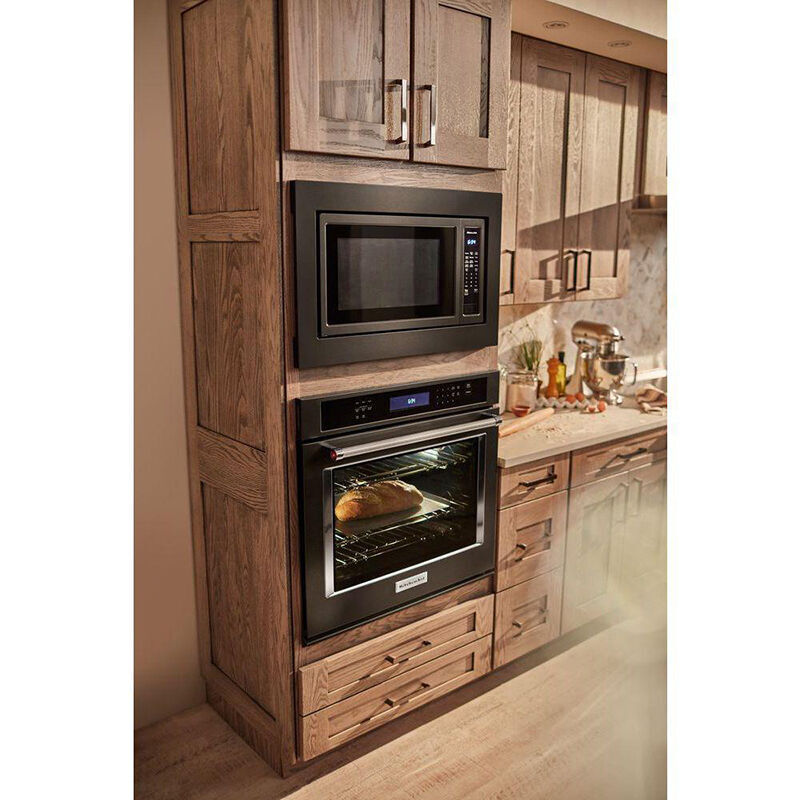 KitchenAid 24inch 2.2 Cu. Ft. Countertop Microwave with 10 Power Levels &  Sensor Cooking Controls - Black Stainless Steel