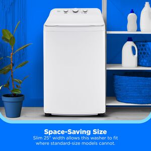 Midea 25 in. 3.9 cu. ft. Top Load Washer with Power Wave 360 Agitator - White, , hires