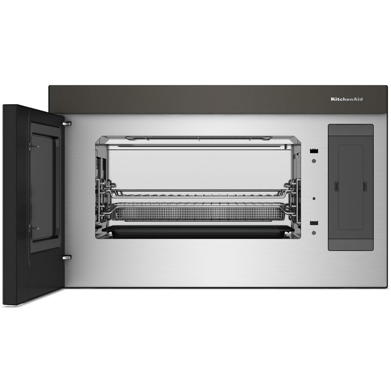 KitchenAid 30 in. 1.1 cu. ft. 950W Smart Over-the-Range Microwave with 400 CFM, Convection & Sensor Cooking - Black Ore, , hires