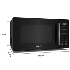Whirlpool 21 in. 1.0 cu. ft. 900W Countertop Microwave with Convection Cooking - Black, , hires
