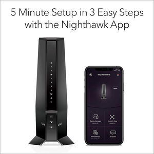Netgear Nighthawk DOCSIS 3.1 2.7Gbps 2-in-1 Cable Modem + WiFi 6 Router with 90 days of Netgear Armor included, , hires