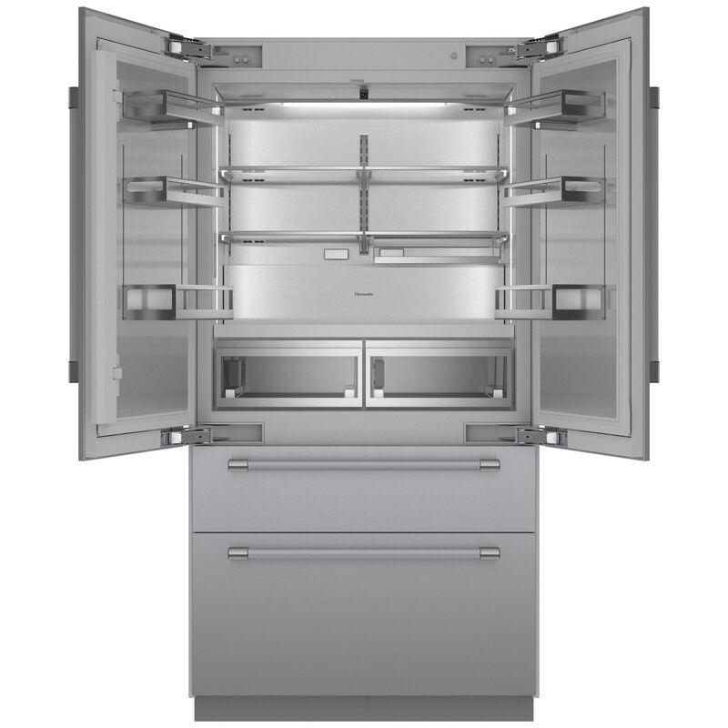Thermador Freedom Collection 42 in. Built-In 23.9 cu. ft. Smart Counter Depth 4-Door French Door Refrigerator with Internal Water Dispenser and Professional handles - Stainless Steel, Stainless Steel, hires
