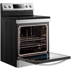 Midea 30 in. 6.3 cu. ft. Electric Range with Radiant Burners - Stainless Steel, , hires
