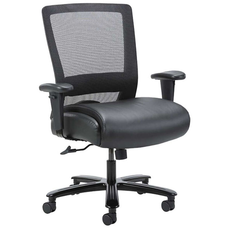 Boss Heavy Duty Big & Tall Mesh Task Chair - Black | P.C. Richard