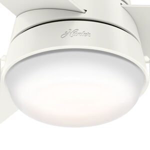 Hunter 36 inch Aker Ceiling Fan with LED Light Kit and Pull Chain - White, , hires