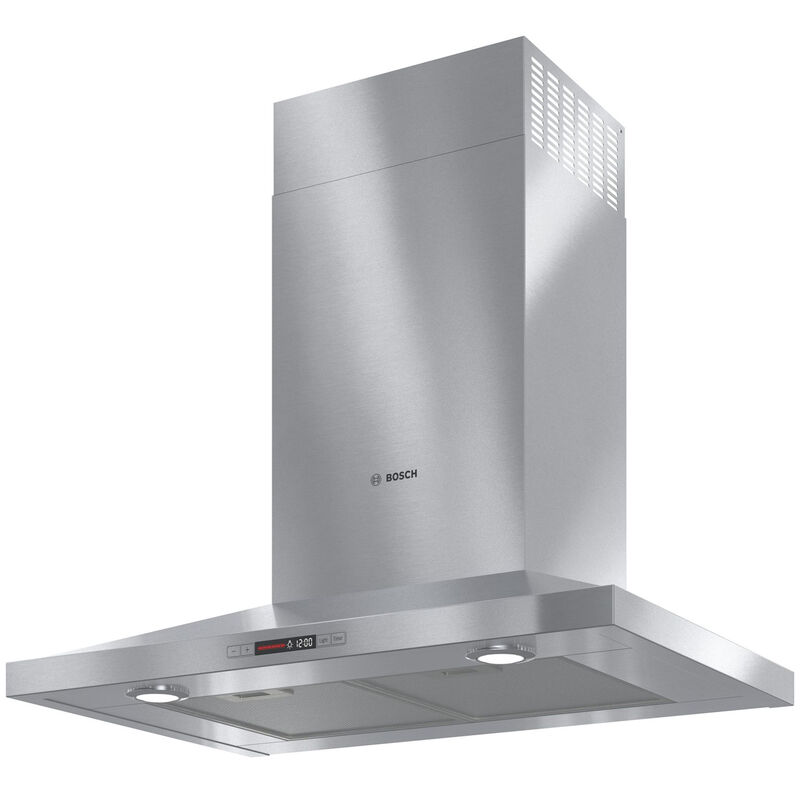 Bosch 300 Series 30 in. Convertible Chimney Style Range Hood with 300 CFM, 3 Fan Speeds & 2 LED Lights - Stainless Steel, , hires