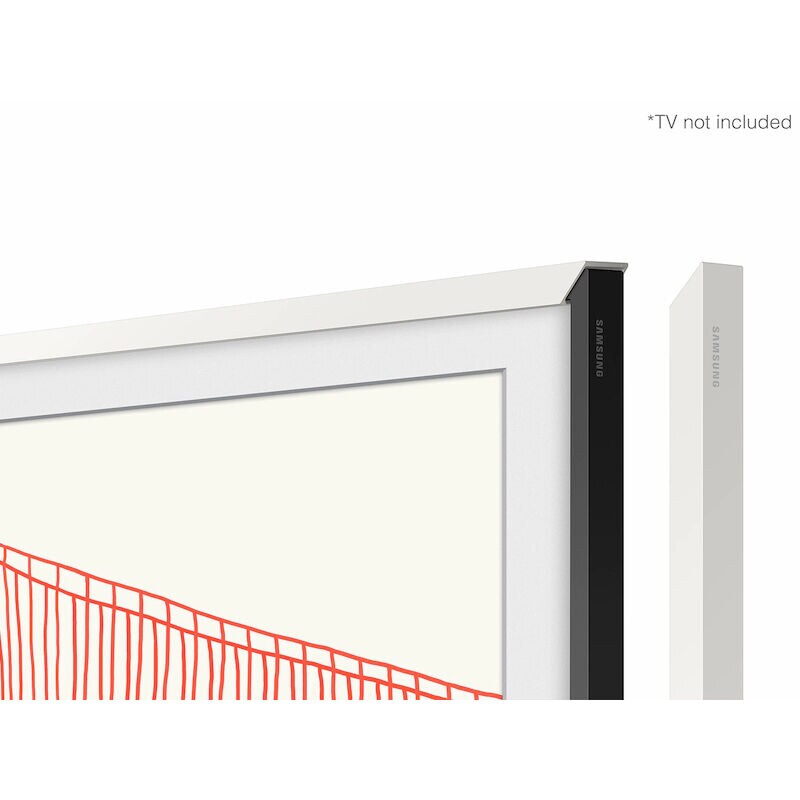Samsung 50" The Frame Customizable Bezel Compatible with Samsung 2021-2025 The Frame TVs - Modern White, , hires