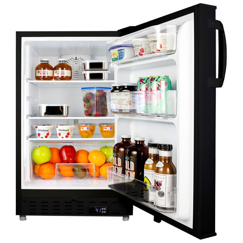 Summit 20 in. 3.5 cu. ft. Undercounter Refrigerator - Black, , hires