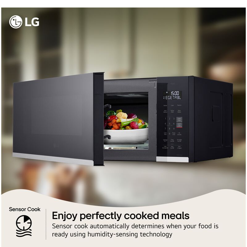 LG 30 in. 1.3 cu. ft. 1000W Low Profile Smart Over-the-Range Microwave with 400 CFM - PrintProof Stainless Steel, , hires