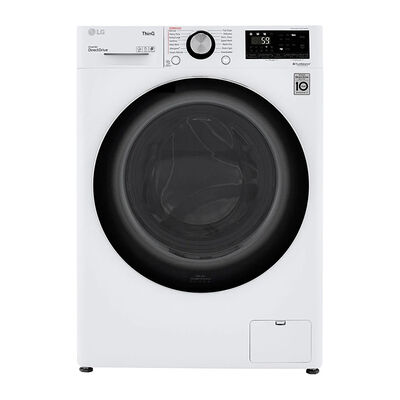 LG 24" Electric All-in-One Front Loading Combo with 2.4 Cu. Ft. Washer with 14 Wash Programs & 2.4 Cu. Ft. Dryer with 1 Dryer Program, Sensor Dry & Wrinkle Care - White | WM3555HWA
