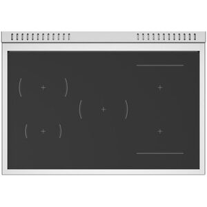 Bertazzoni Master Series 36 in. 5.9 cu. ft. Dual Convection Electric Range with 5 Induction Burners - Matte White, , hires