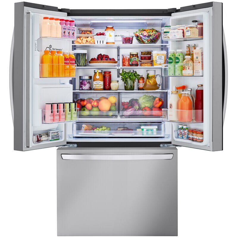LG 36 in. 30.7 cu. ft. Smart French Door Refrigerator with Ice & Water Dispenser - PrintProof Stainless Steel, , hires