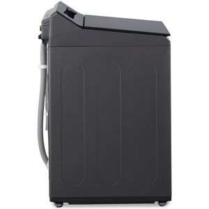 LG 27 in. 5.5 cu. ft. Smart Top Load Washer with EasyUnload, TurboWash3D Technology & AI Sensing - Matte Black, Matte Black, hires