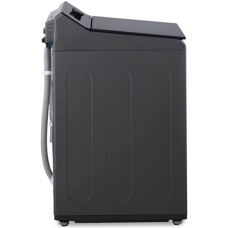 LG 27 in. 5.5 cu. ft. Smart Top Load Washer with EasyUnload, TurboWash3D Technology & AI Sensing - Matte Black, Matte Black, hires