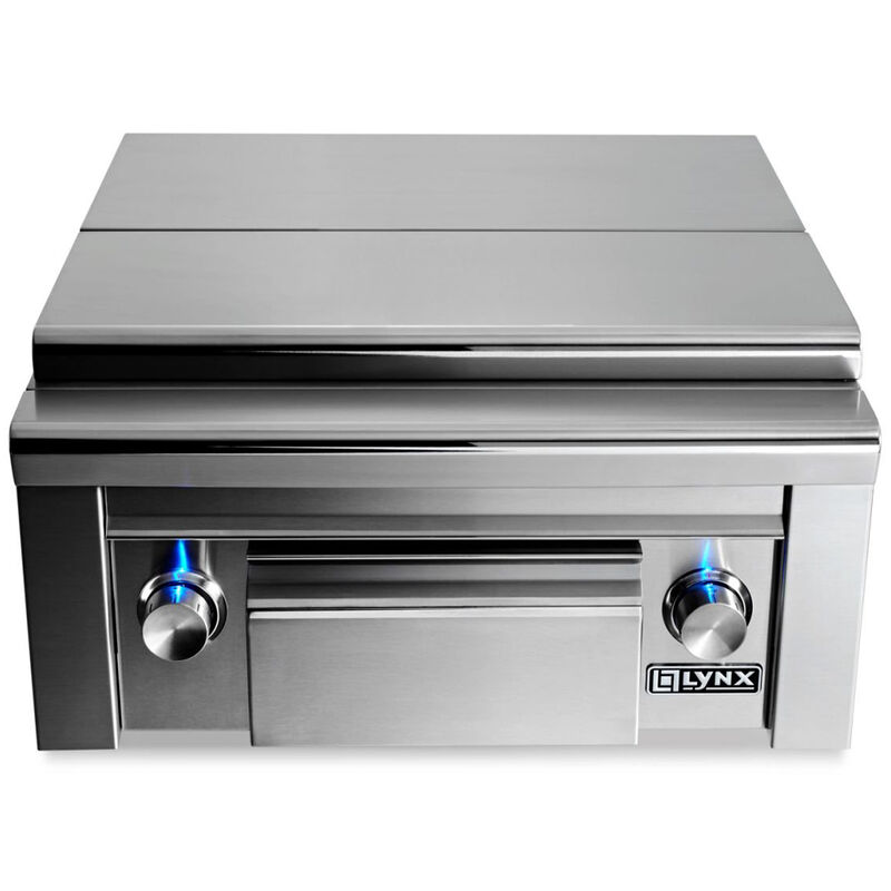 Lynx Professional Series Natural Gas Double Side by Side Burners with Maple Cutting Board and Drawer - Stainless Steel, , hires