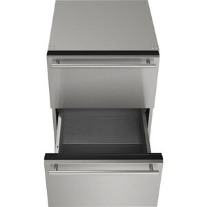 U-Line Outdoor Series 24 in. 5.4 cu. ft. Outdoor Double Refrigerator Drawer - Stainless Steel, , hires