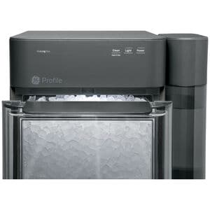 GE Profile 13 in. Smart Ice Maker with 3 lb. Ice Storage & Digital Control - Black Stainless, , hires