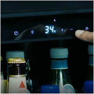 XO 15 in. Built-In/Freestanding 3.3 cu. ft. Compact Beverage Center with Adjustable Shelves & Digital Control - Stainless Steel, , hires