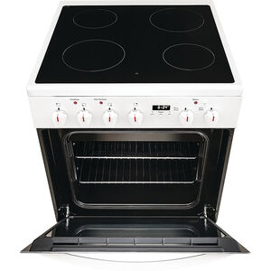 Frigidaire 24 in. 1.9 cu. ft. Standard Convection Electric Range with Smoothtop Burners - White, White, hires