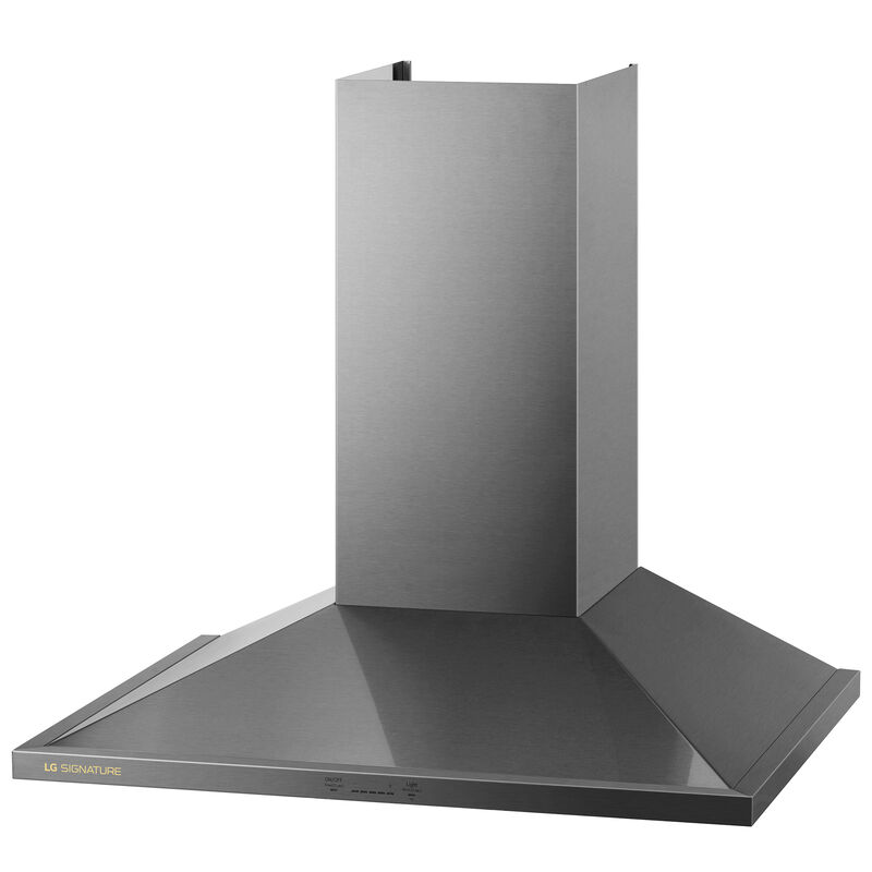 LG Signature 30 in. Smart Ducted Chimney Style Range Hood with 600 CFM, 5 Fan Speeds & 2 LED Lights - Stainless Steel, , hires