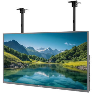 Sylvox Dual-Pole Ceiling Mount for 55" - 75" TV's - Black, , hires