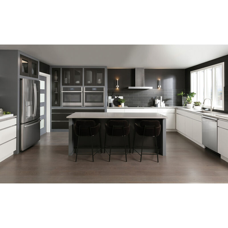 GE Profile 27 in. 8.6 cu. ft. Smart Top Control Electric Double Wall Oven with True European Convection - Stainless Steel, , hires