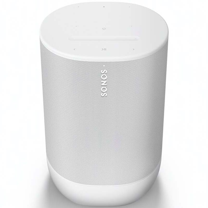 Sonos Move 2 Portable Rechargeable Spashproof Bluetooth & Wi-Fi Speaker - White, White, hires