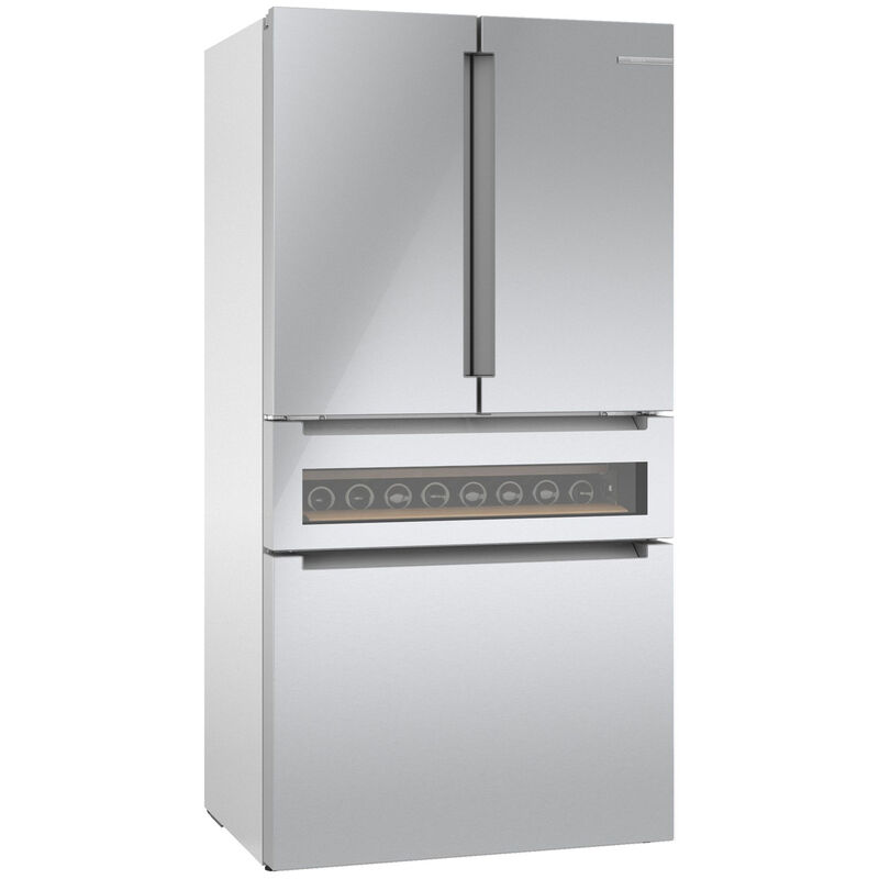 Bosch 800 Series 36 in. 20.5 cu. ft. Smart Counter Depth 4-Door French Door Refrigerator with Internal Water Dispenser - Stainless Steel, , hires
