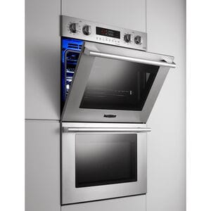 Signature Kitchen Suite 30 in. 9.4 cu. ft. Smart Front Control Electric Double Wall Oven with True European Convection - Stainless Steel, , hires