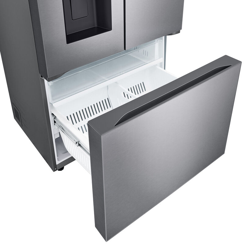 LG 36 in. 25.5 cu. ft. Smart Counter Depth French Door Refrigerator with Ice & Water Dispenser - PrintProof Noble Steel, , hires