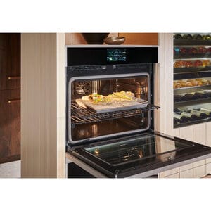 Monogram Minimalist Series 30 in. 5 cu. ft. Smart Electric Single Wall Oven with True European Convection - Stainless Steel, , hires