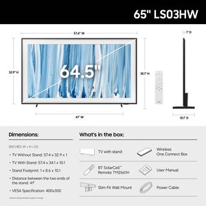 Samsung - 65" Class The Frame Pro Neo QLED 4K UHD Smart Tizen TV, , hires