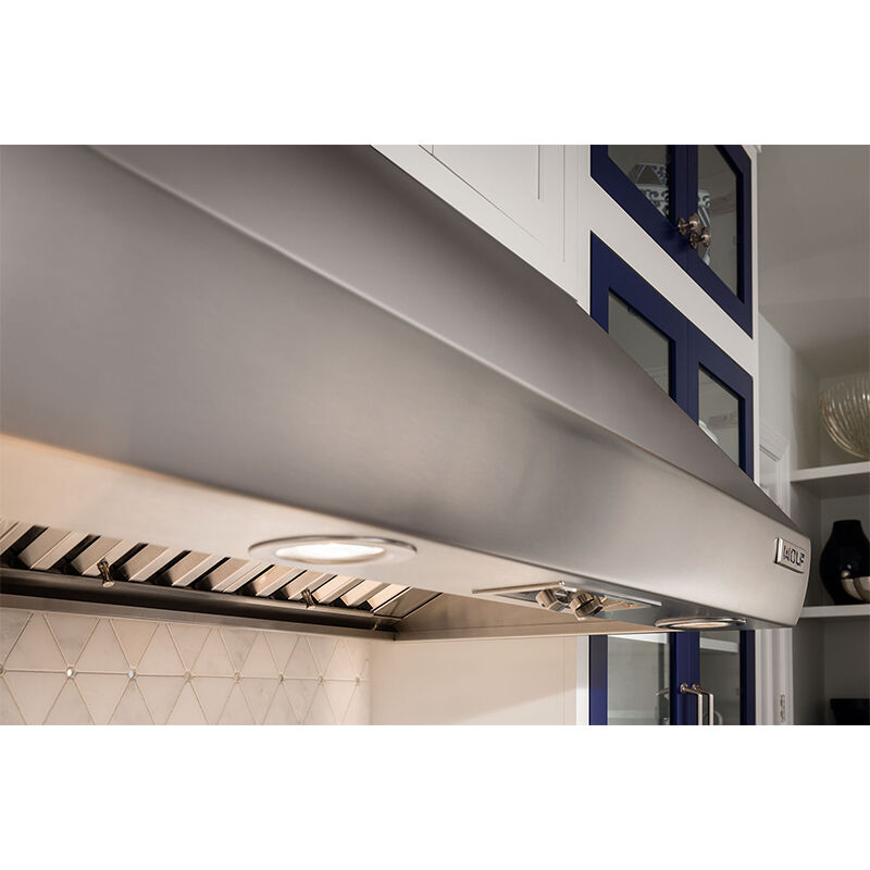 Wolf 42 in. Ducted Chimney Style Range Hood with 2 LED Lights - Stainless Steel, , hires