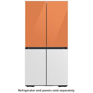 Samsung BESPOKE 4-Door Flex Bottom Panel for Refrigerators - White Glass, , hires