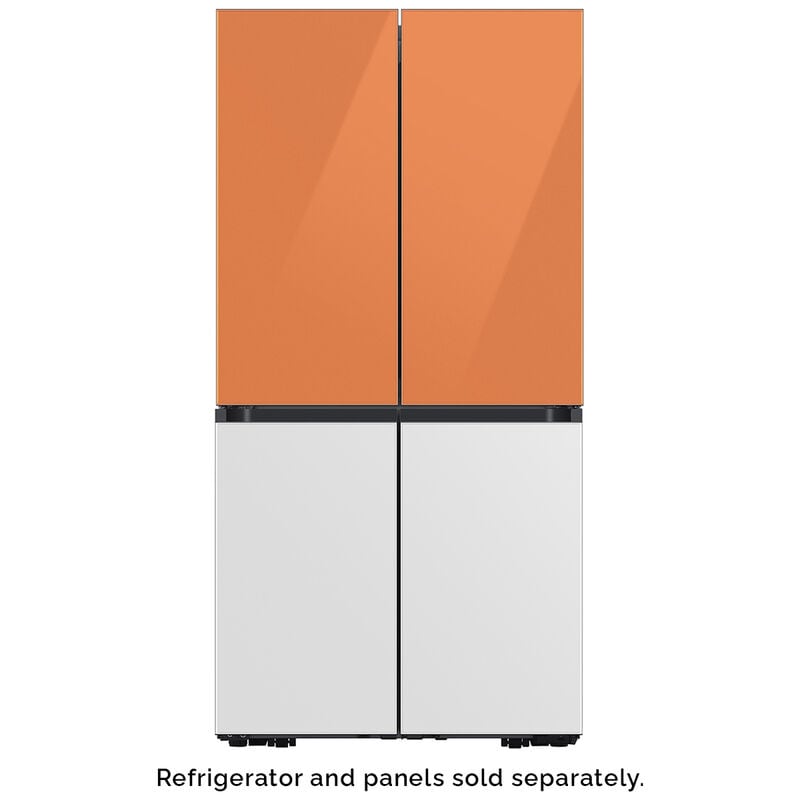 Samsung BESPOKE 4-Door Flex Bottom Panel for Refrigerators - White Glass, , hires