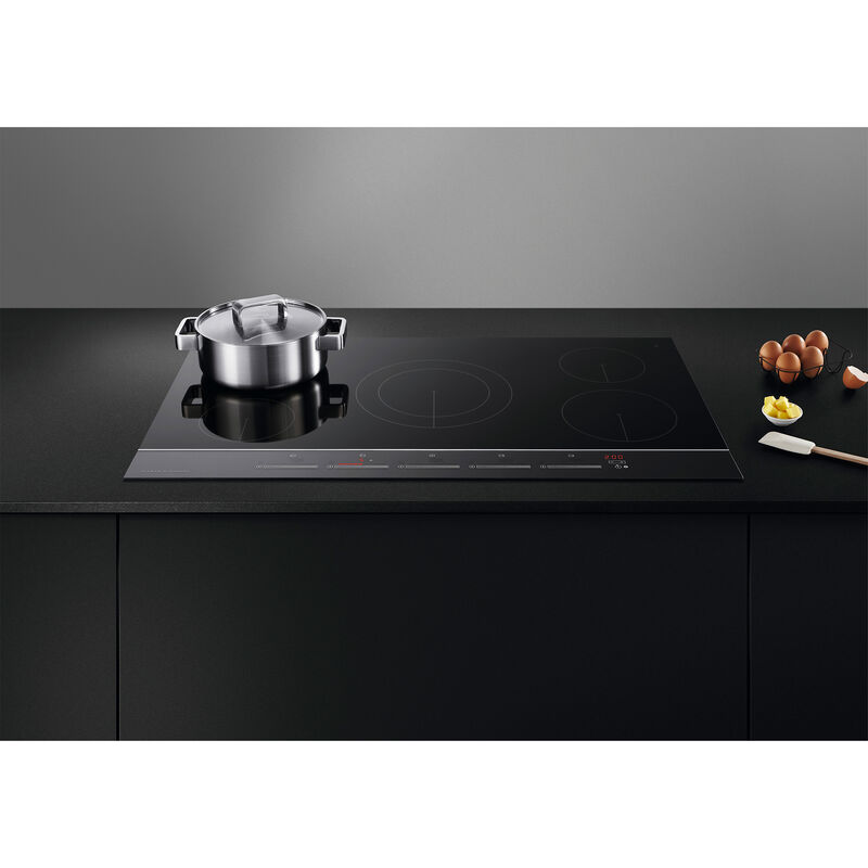 Fisher & Paykel Series 9 36 in. 5-Burner Induction Cooktop with Power Burner - Black, , hires