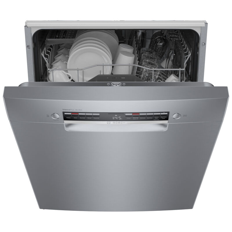 Bosch 300 Series 24 in. Front Control Smart Dishwasher with 46 dBa Sound Level, PureDry & Pocket - Stainless Steel, , hires