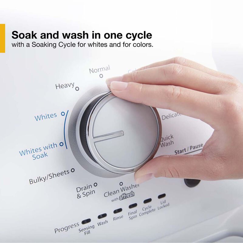 Whirlpool 27.5 in. 3.8 cu. ft. Top Load Washer - White, , hires