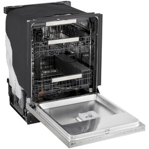 LG 24 in. Top Control Flush-Mount Smart Dishwasher with 44 dBA Sound Level, 3rd-Rack, AutoVent Dry, Dynamic Heat Dry & Pocket Handle - PrintProof Stainless Steel, , hires