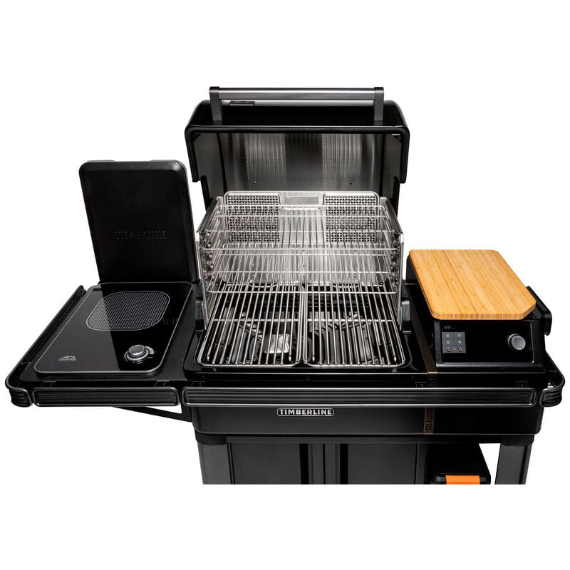 Traeger Timberline Wood Pellets Grill with Side Burner - Black, , hires