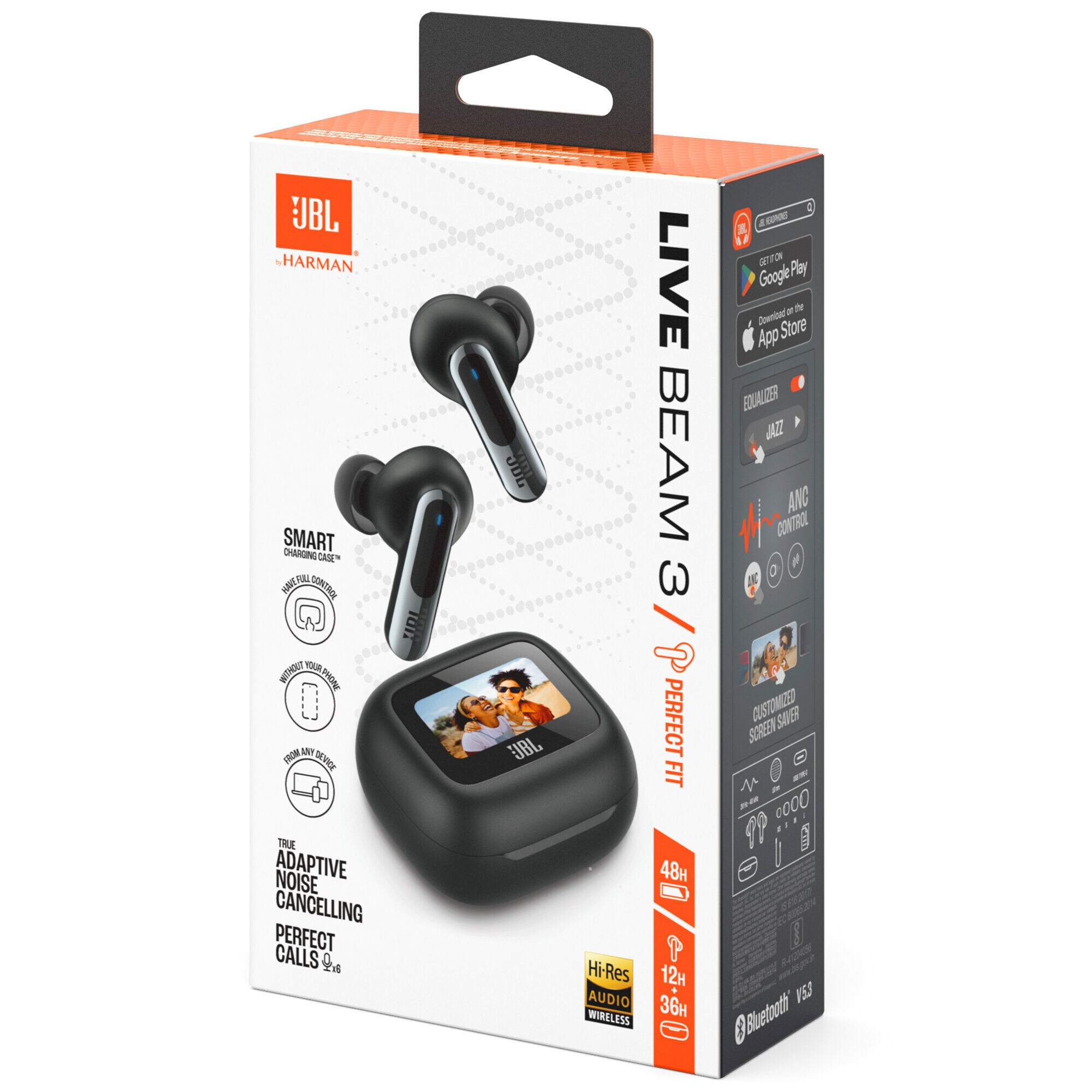 ゼニス新作モデル JBL Live Beam 3 Noise-Canceling True Wireless Earbuds (Black イヤホン